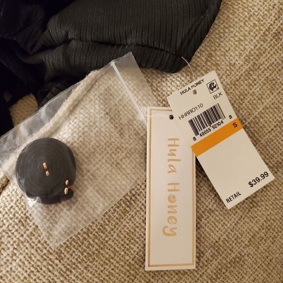 Hula Honey Juniors' Ribbed One-Piece Swimsuit- NEW - Picture 13 of 16